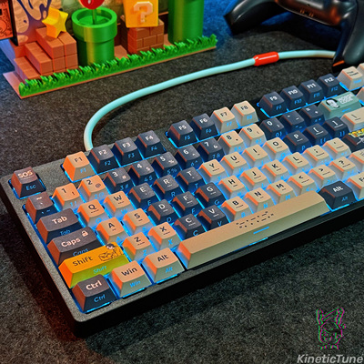 摩斯电码主题键帽PBT原厂高度适用68vgn 75 104 98 正刻侧刻