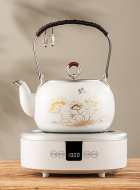 创典 316不锈钢平底壶电磁炉专用烧水壶家用电陶炉煮茶壶套装茶具