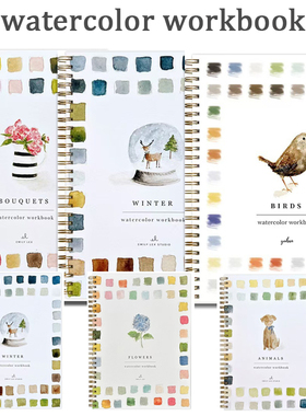 Watercolor Workbooks水彩练习册学习画册水彩本艺术绘画练习册