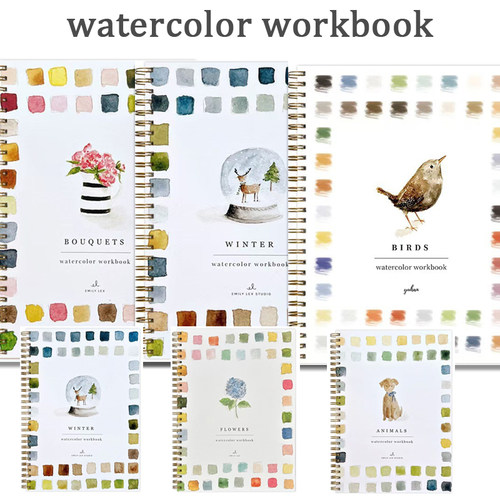 Watercolor Workbooks水彩练习册学习画册水彩本艺术绘画练习册