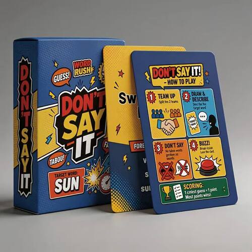 英语版 Don't Say It 禁忌词挑战桌游卡牌娱乐游戏