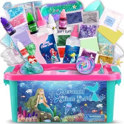 出口儿童slime起泡胶史莱姆气泡套装DIY水晶泥小学生手工玩具