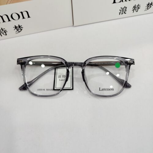 Latemon浪特梦L83516黑色方框韩系素颜显脸小可配近视防蓝光镜片