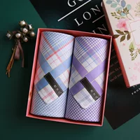 Сиреневая синяя подарочная коробка