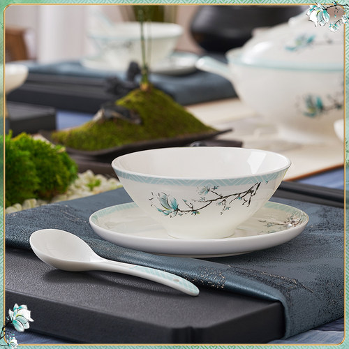 华光国瓷骨瓷餐具散件碗盘碟勺