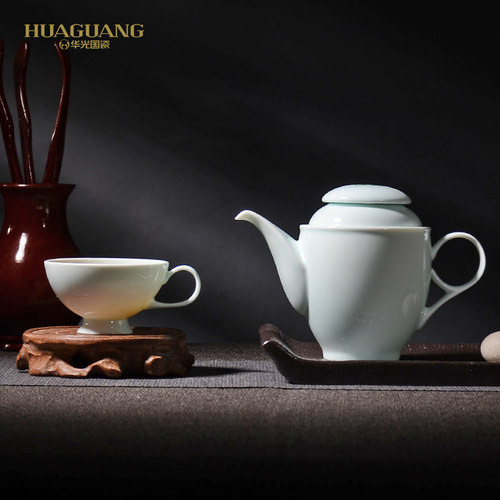 华光国瓷青瓷功夫茶具套装礼盒