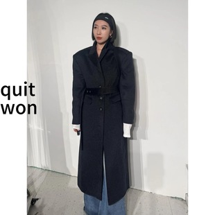 2025东大门新款 氛围气质显贵羊毛大衣 N o s h y系列高级大版