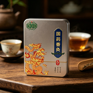 正品国药香灸雄峰天下发酵颗粒铁盒香熏沉香薄荷