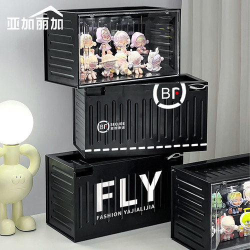 带灯集装箱手办展示盒