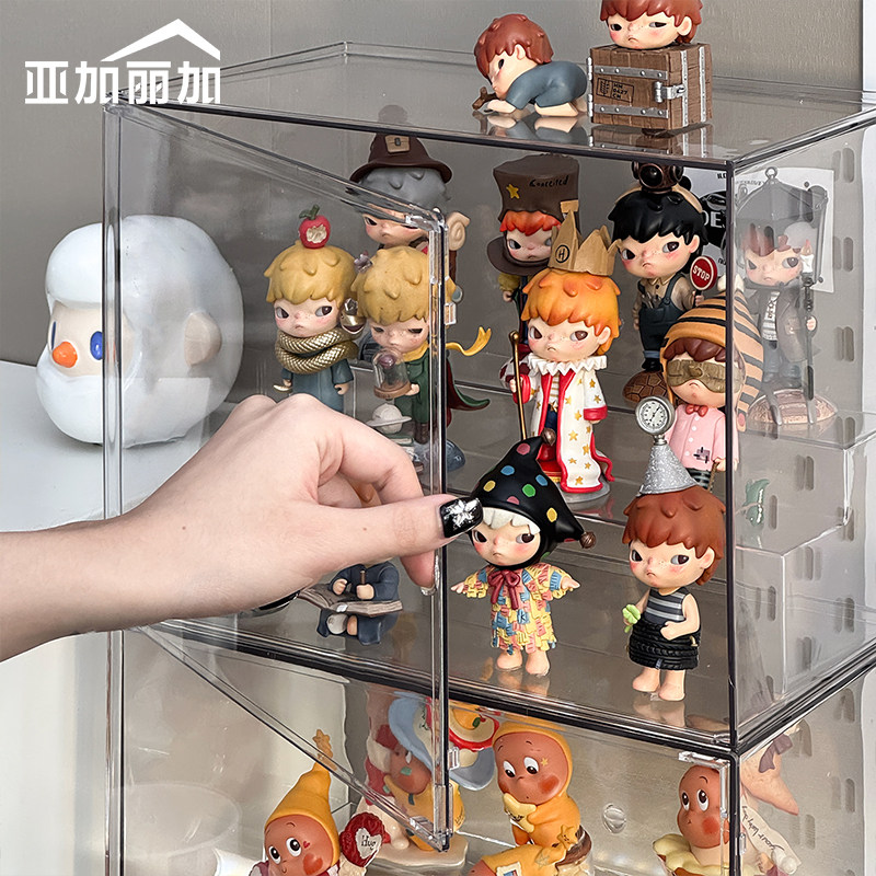 透明大容量盲盒收纳展示架图片