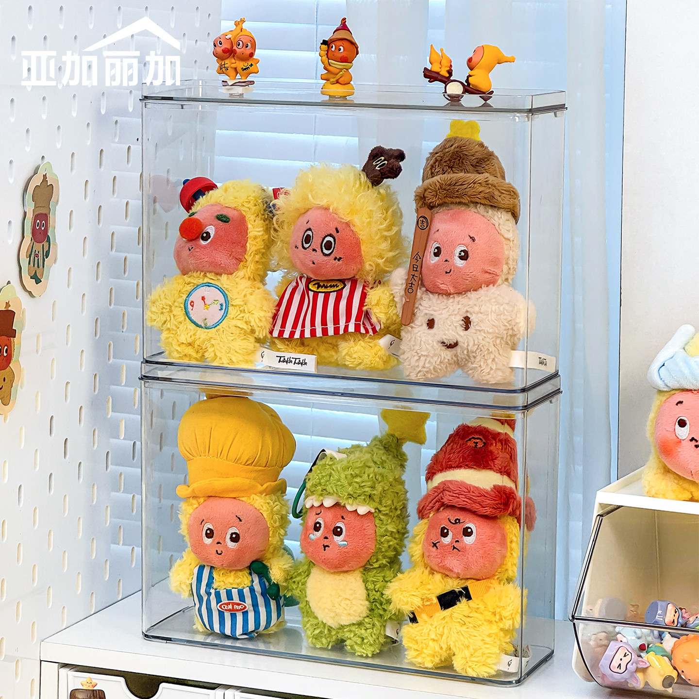 透明防尘娃娃收纳展示架