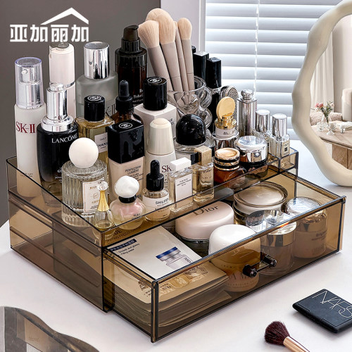 超大一体化妆品收纳盒可叠加