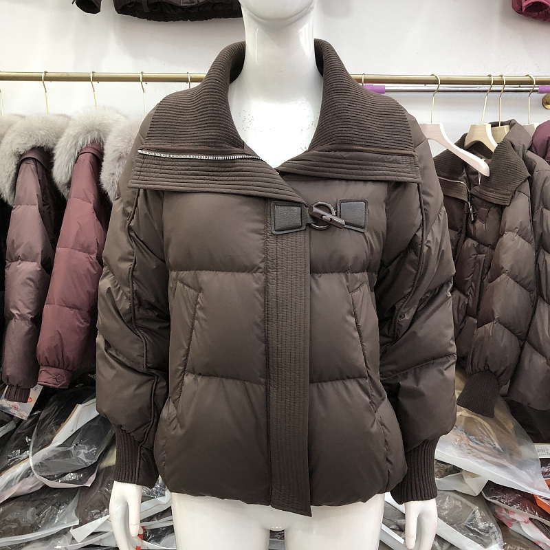 毅伟鑫都25B-28 时尚白鸭绒羽绒服女冬季新款韩版洋气羽绒外套