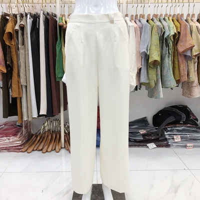 古拉丝绸3302 桑蚕丝直筒腿裤女裤2026夏新款气质妈妈真丝缎裤子