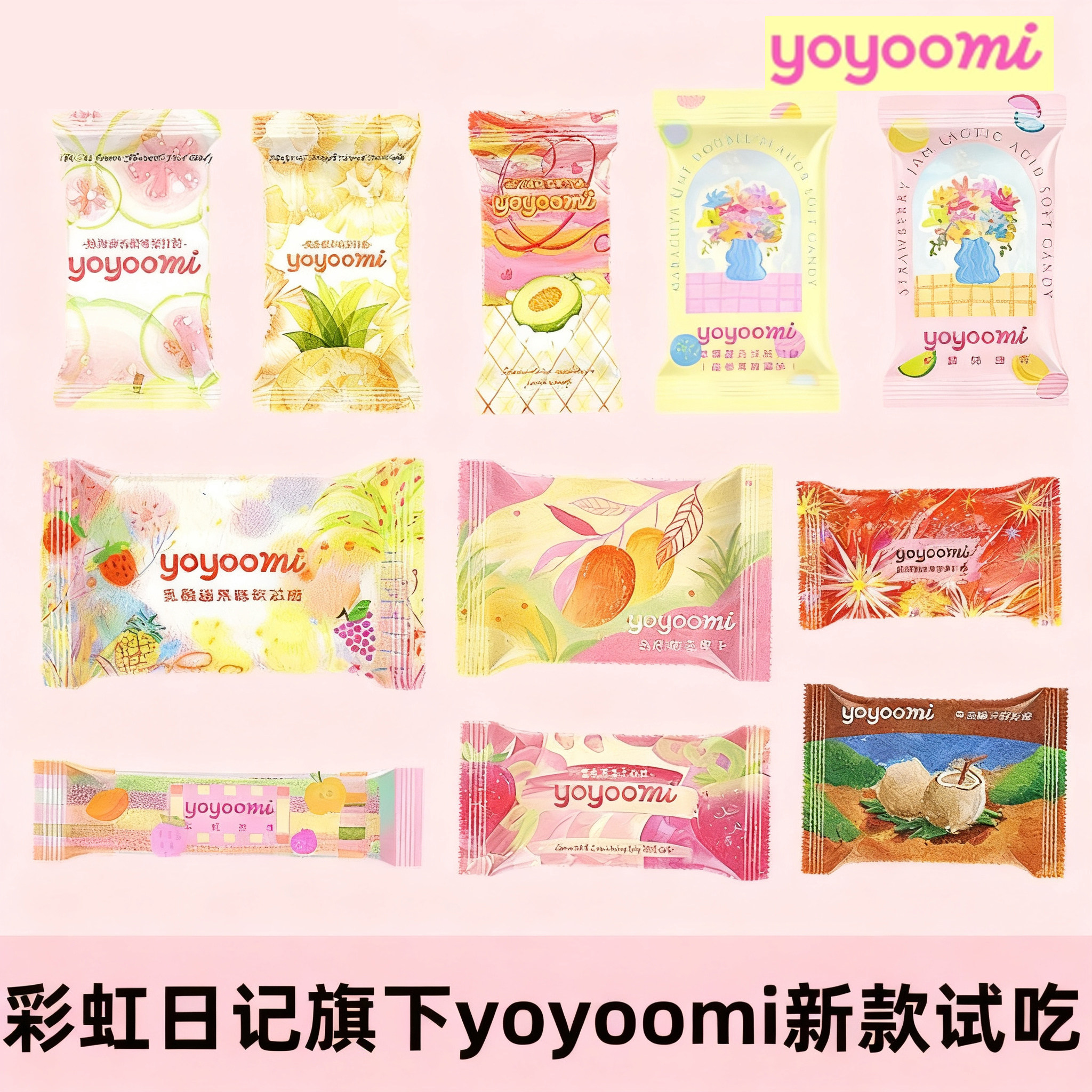 yoyoomi彩虹日记旗下高颜值糖果饼干休闲零食结婚订婚喜糖伴手礼