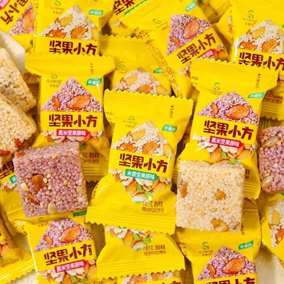 丰阳谷坚果小方小米酥米花糖花生酥香米黑米独立小包装散装小零食