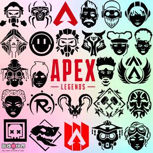 Apex legends 英雄 泰坦降临 PS4/Xbox 徽章汽车电脑镂空防水贴纸