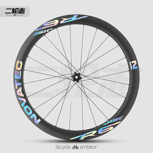 适用NOVATEC诺飞客R6轮组贴纸公路车轮毂改色轮圈碳刀轮贴膜装饰