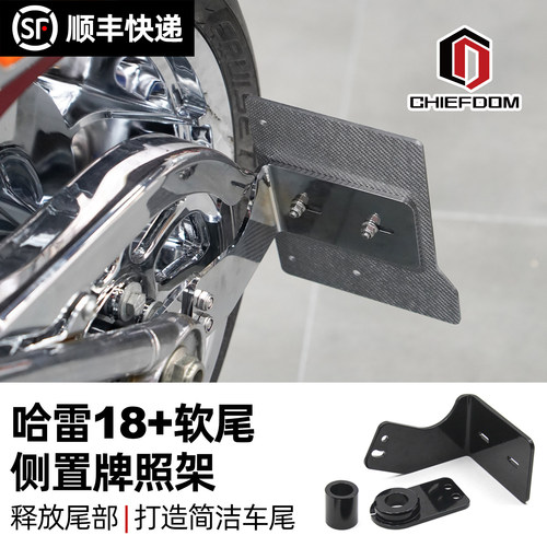 Chiefdom哈雷摩托软尾侧置牌照架