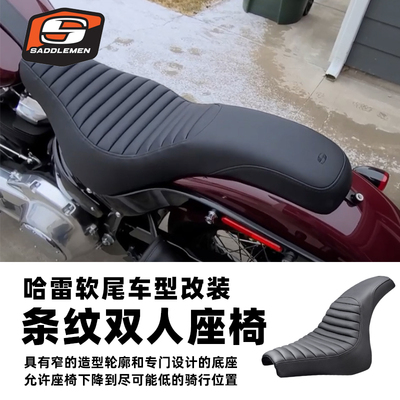 适用于哈雷突破路威美产双人坐垫