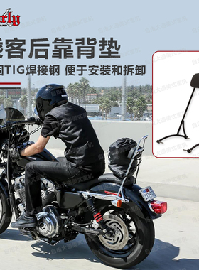 Burly Brand适用于哈雷XL运动者20寸恨天高靠背 883/1200乘客靠背