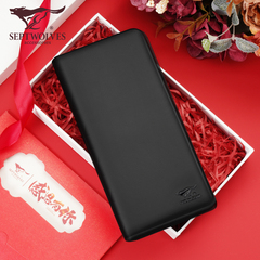 Septwolves ví nam dài da thanh niên sinh viên ví da nam kinh doanh ví thời trang gửi bạn trai thủy triều ví đựng thẻ thông minh bop da nam