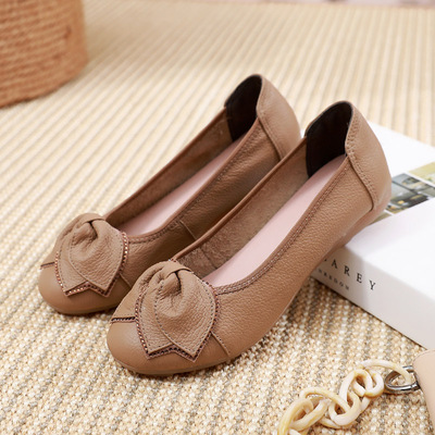 单鞋浅口休闲鞋蝴蝶结女鞋