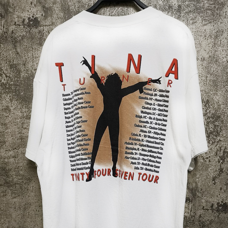 240g！蒂娜特纳Tina Turner2000Twenty Four Seven Tour短袖T