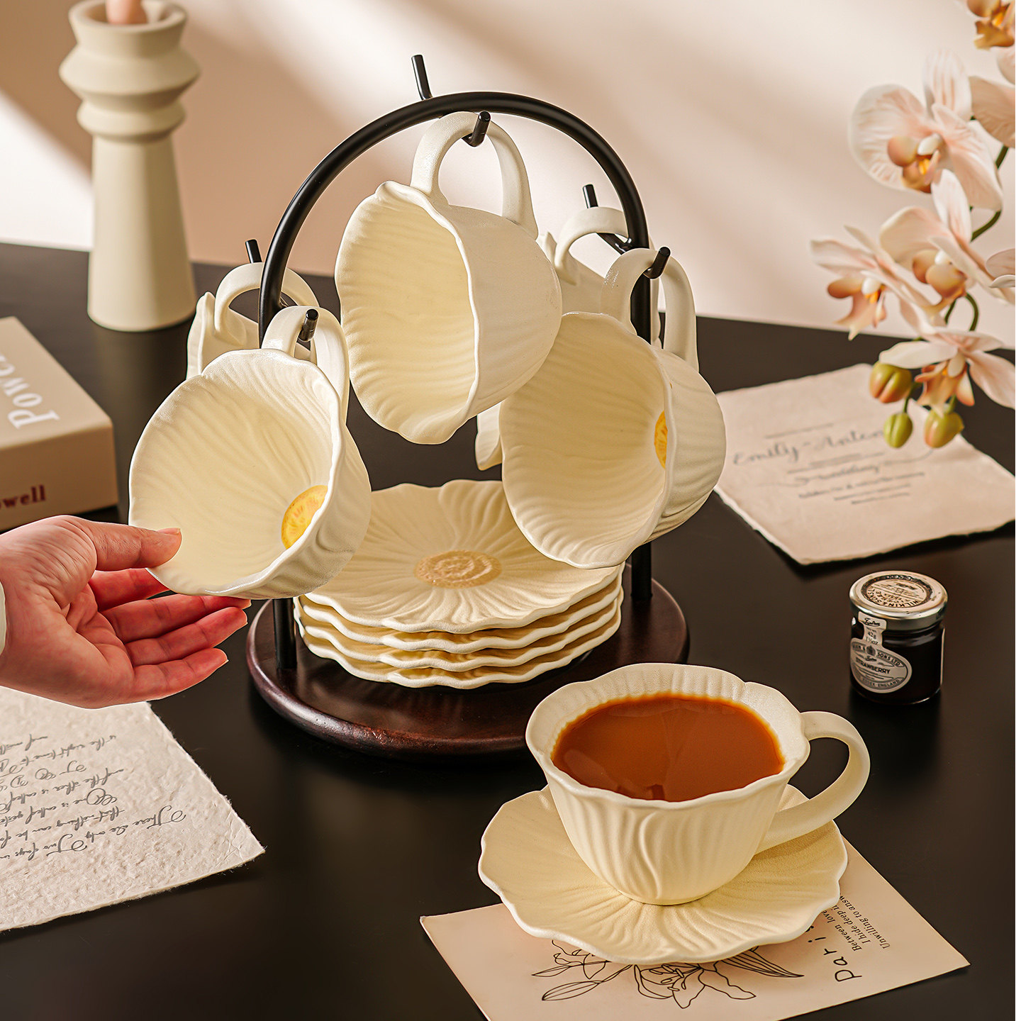 陶瓷咖啡杯女士个人专用高档精致漂亮的咖啡杯套装乔迁新婚礼物盒,餐饮具,咖啡杯,淘宝优惠券,粉丝福利购,淘宝优惠卷