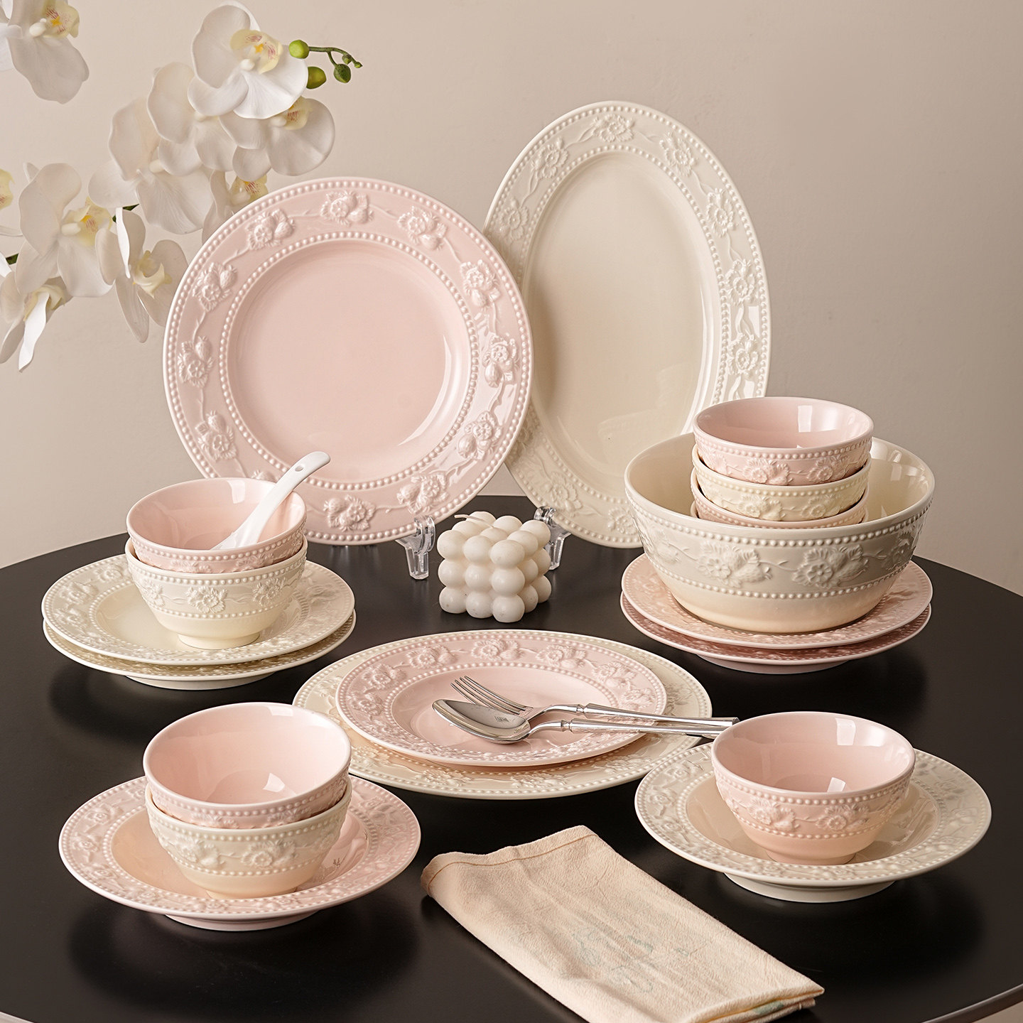 餐具法式碗具订婚结婚新婚礼物碗碟碗盘套装家用2025新款