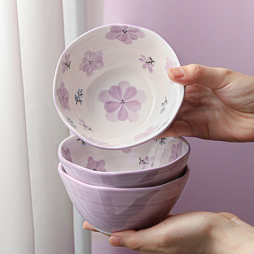 陶瓷日式家用小清新饭碗