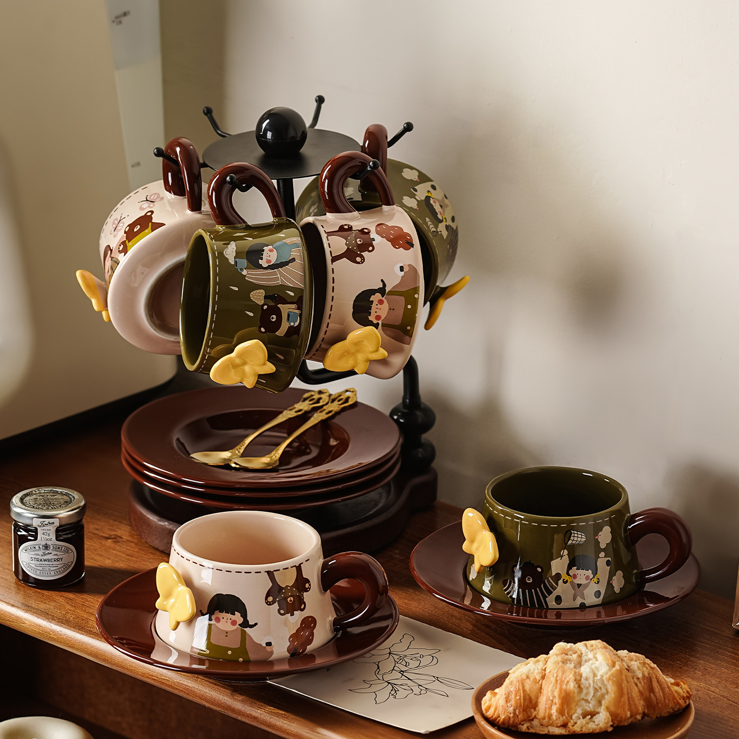 陶瓷咖啡杯子法式高档精致生日订新婚礼物咖啡杯碟套装小众高级感