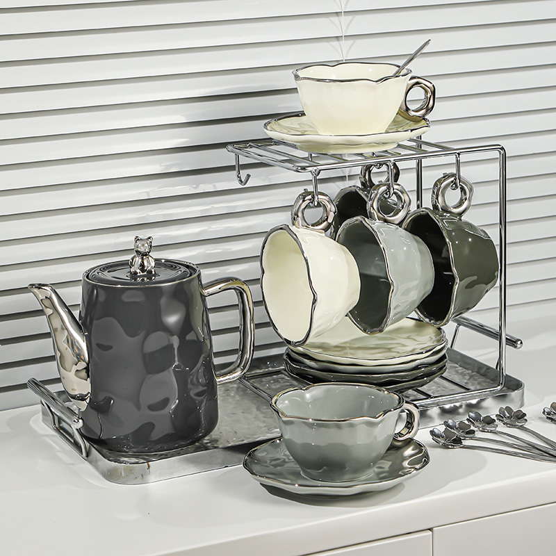 陶瓷轻奢欧式咖啡杯套装