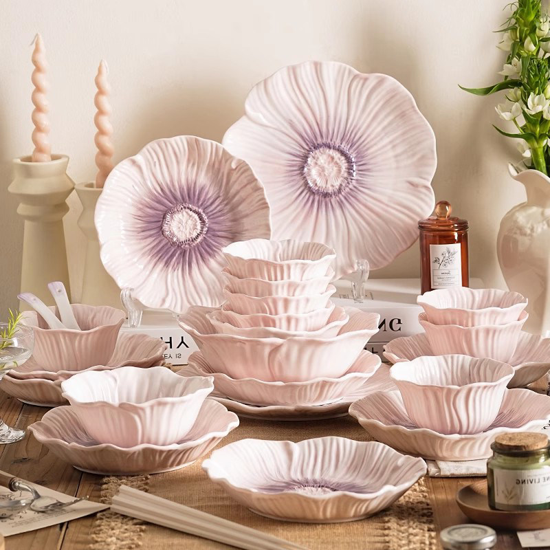 碗筷套装乔迁之喜入宅餐具套装乔迁新居迁乔碗碟碗盘年会礼品礼物