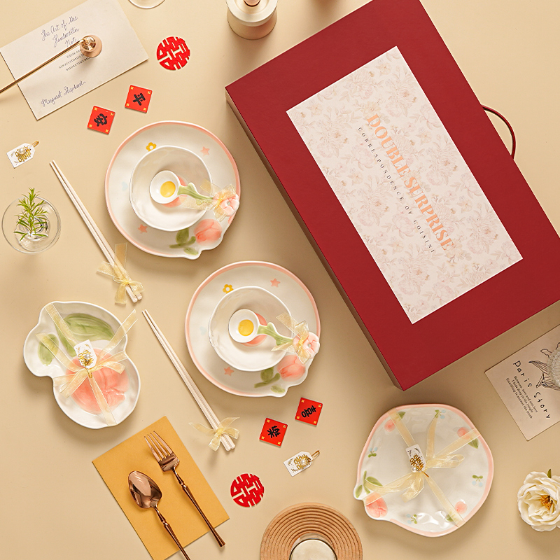 实用大气乔迁新居餐具套装结婚送新娘新人新婚闺蜜生日礼物伴手礼