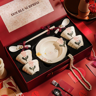 特别漂亮的碗家用2026新款热卖碗具碗碟碗盘餐具套装结婚新婚礼物