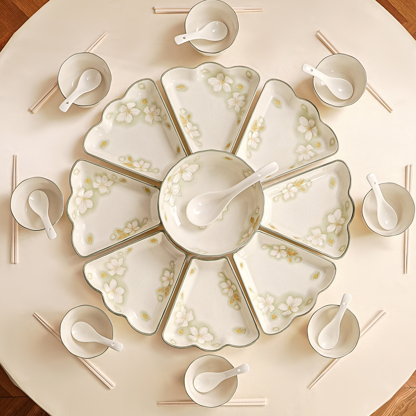 年夜饭家庭拼盘子拼盘组合新年礼物女生过年送长辈礼品结新婚搬家