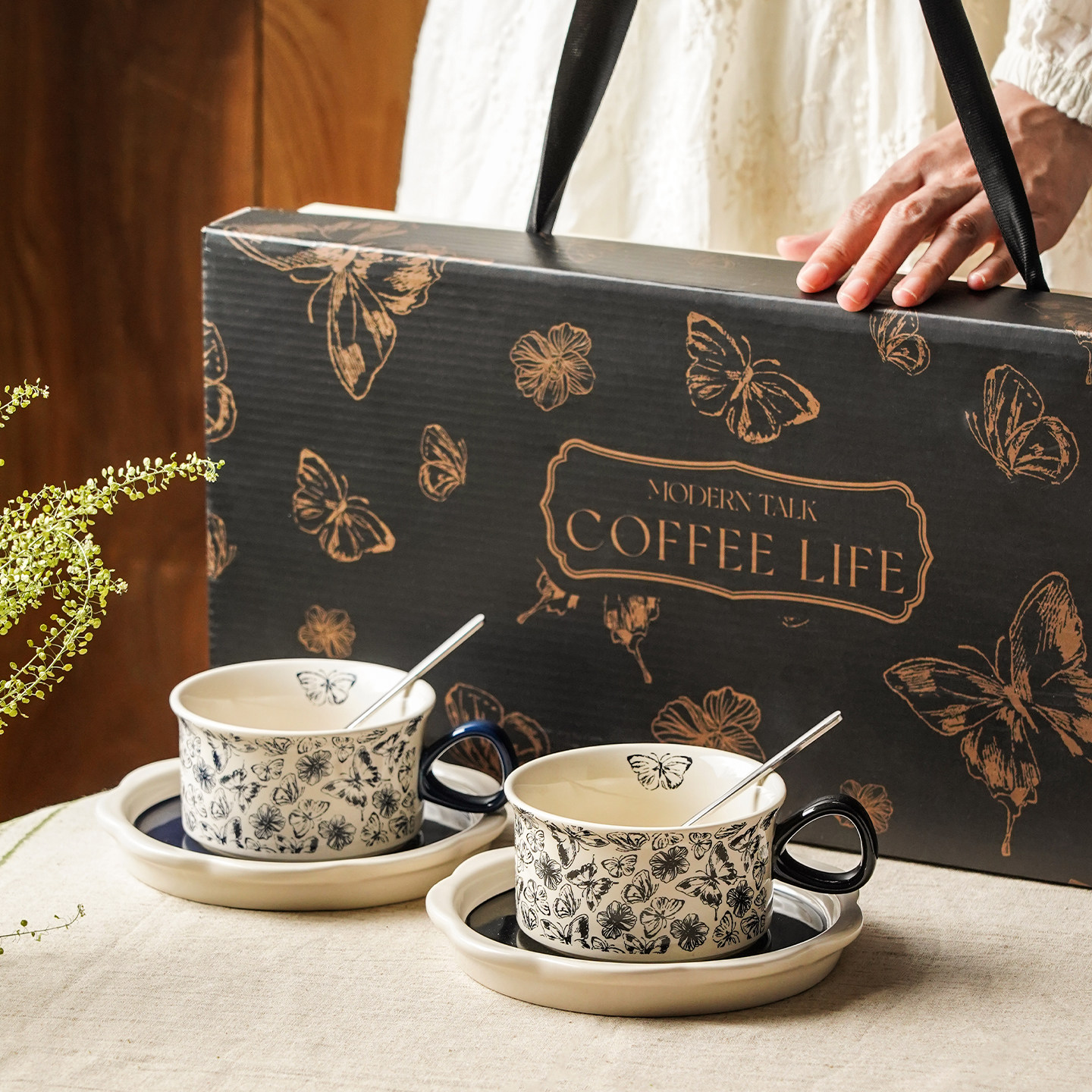 新婚礼物送新人高级实用结婚礼物送新娘送新人高档实用咖啡杯陶瓷