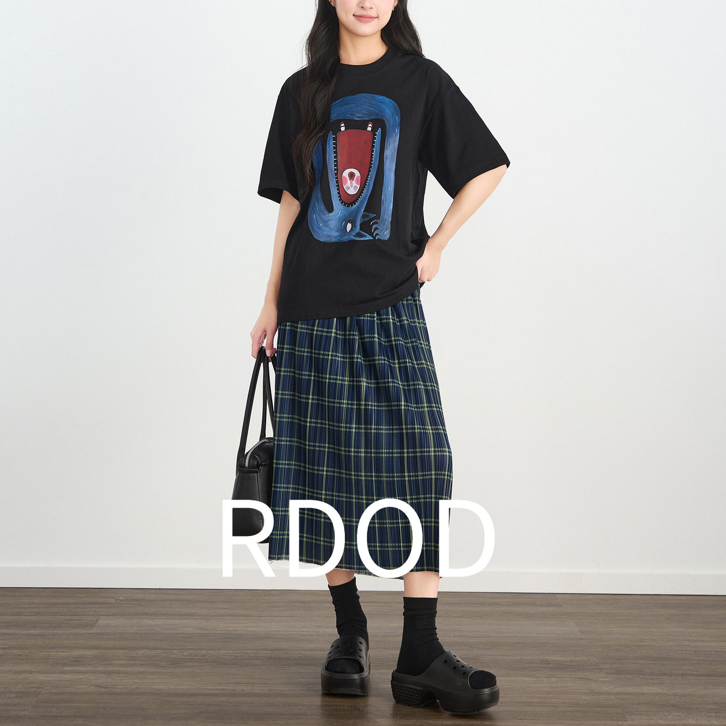 2026夏季新款复古格纹半身裙女中长款A字百搭显瘦文艺风减龄裙子