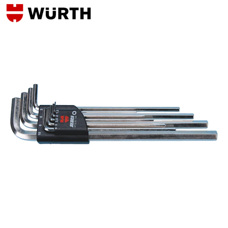 德国进口wurth伍尔特内六角扳手套装加长内六方工具组合平头六角