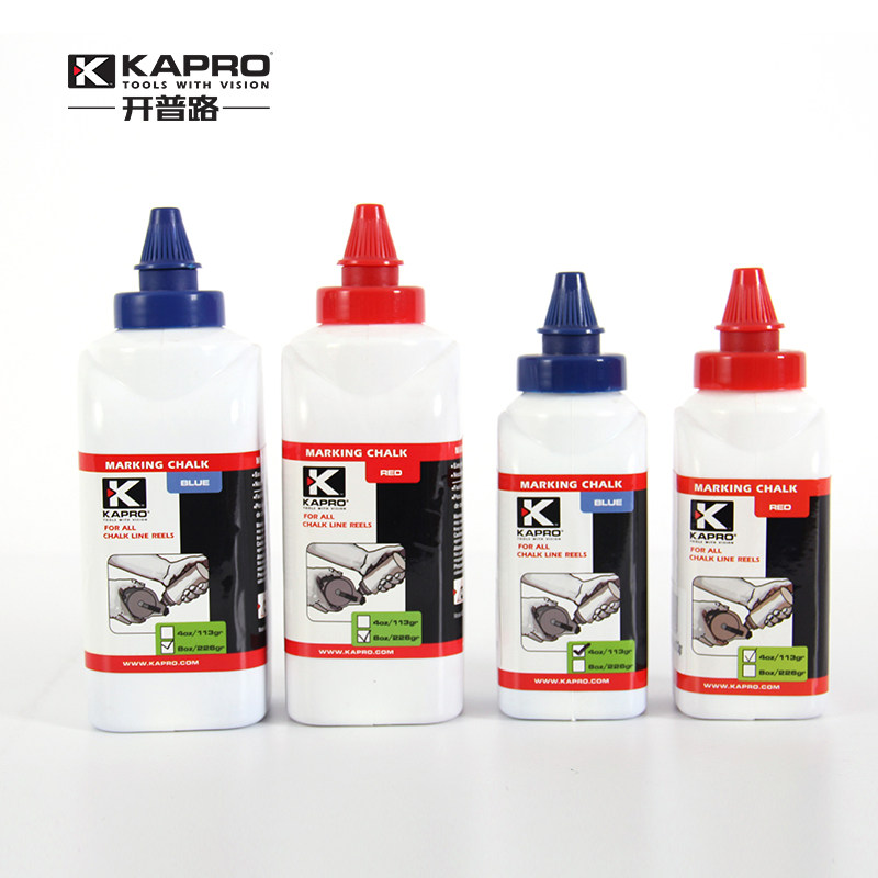 KAPRO开普路墨粉木工专用划线器专用红色蓝色222g墨斗粉干粉