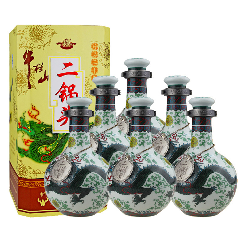 牛栏山二锅头53度30青龙清香高度型白酒500ml*6瓶套装白酒整箱