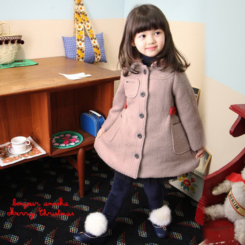 Manteau pour fille PULL CARROTS en laine - Ref 2161670 Image 1