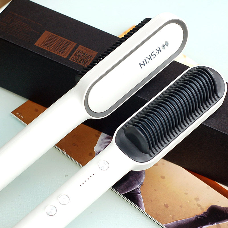 金稻直发梳神器直板刘海夹板内扣卷直两用卷发棒非负离子不伤发