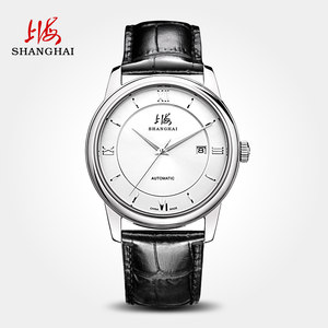 上海手表全自动机械表男休闲精钢816国产牌日历简约手表男机
