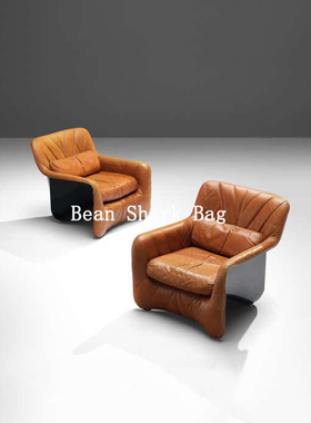 豆鲨包Carlo Bartoli休闲椅设计师家具样板房别墅酒店大堂沙发椅