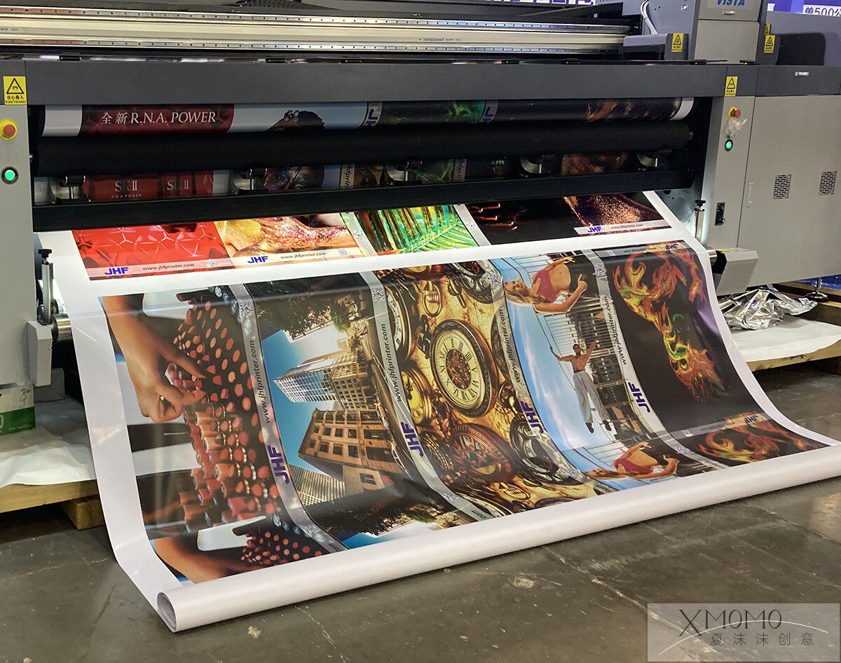 科宝布背景布软膜五米5米刀刮布黑白布大型喷绘双喷布网格布3m布