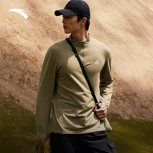 安踏大地之壳长袖T恤衫保暖打底