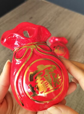 家用门神灶香插香香炉壁炉老式香插招财挂墙大门陶瓷石榴香插入宅