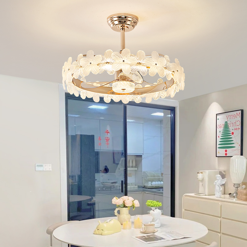 餐厅风扇吊灯现代简约大气客厅电扇灯书房主卧房间风扇灯2025新款